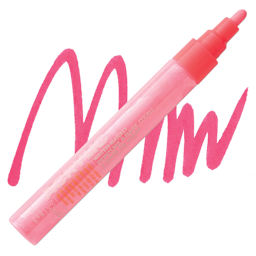 Montana Acrylic Marker - 2 mm Tip, Fire Red marker and swatch