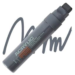 Montana Acrylic Marker - 15 mm Tip, Gravel marker and swatch