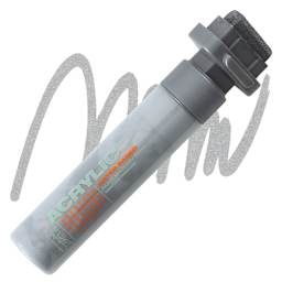 Montana Acrylic Marker - 30 mm Tip, Outline Silver (Metallic) marker and swatch