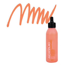 Montana Acrylic Marker Refill - 25 ml, Power Orange, Refill and swatch