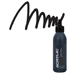 Montana Acrylic Marker Refill - 25 ml , Shock Black, Refill and swatch