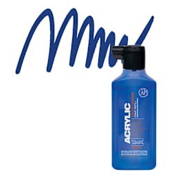 Montana Acrylic Marker Refill - 180 ml, Shock Blue, Refill and swatch