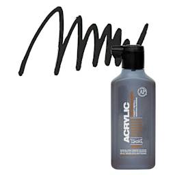 Montana Acrylic Marker Refill - 180 ml, Shock Brown Dark, Refill and swatch