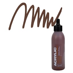 Montana Acrylic Marker Refill - 25 ml , Shock Brown, Refill and swatch