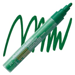 Montana Acrylic Marker - 2 mm Tip, Shock Green Dark marker and swatch
