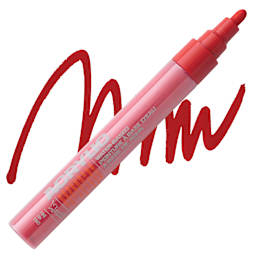 Montana Acrylic Marker - 2 mm Tip, Shock KENT Blood Red marker and swatch