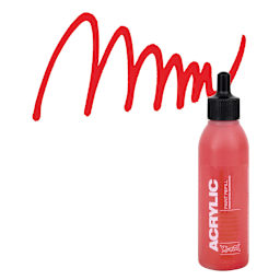 Montana Acrylic Marker Refill - 25 ml , Shock Red, Refill and swatch