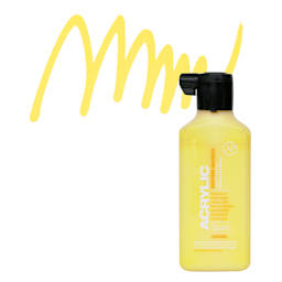 Montana Acrylic Marker Refill - 180 ml, Shock Yellow Light, Refill and swatch