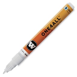 Molotow One4All Acrylic Marker - 1 mm Tip, Signal White, Extra Fine Tip