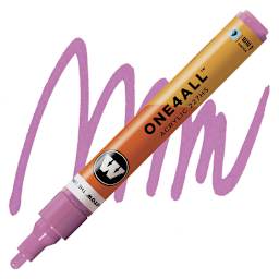 Molotow One4All Acrylic Marker - 4 mm, Fuchsia Pink marker and swatch