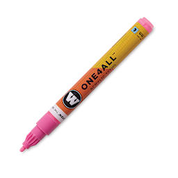 Molotow One4All Acrylic Marker - 2 mm Tip, Neon Pink, Bullet Tip