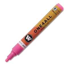 Molotow One4All Acrylic Marker - 4 mm Tip, Neon Pink, Bullet Tip