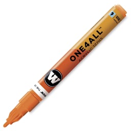 Molotow One4All Acrylic Marker - 2 mm Tip, Neon Orange Fluorescent, Bullet Tip