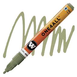 Molotow One4All Acrylic Marker - 2 mm Tip, Amazonas Light, Bullet Tip marker and swatch