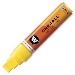 Molotow One4All Acrylic Marker - 15 mm Tip , Zinc Yellow, Square Tip