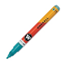 Molotow One4All Acrylic Marker - 2 mm Tip, Olympia Blue, Bullet Tip, cap off