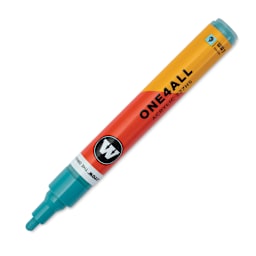 Molotow One4All Acrylic Marker - 4 mm Tip, Olympia Blue, Bullet Tip, cap off