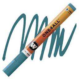 Molotow One4All Acrylic Marker - 4 mm, Turquoise marker and swatch