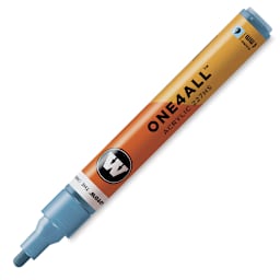 Molotow One4All Acrylic Marker - 4 mm Tip, Metallic Blue, Bullet Tip