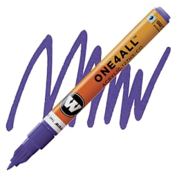 Molotow One4All Acrylic Marker - 1.5 mm Tip, Currant marker and swatch