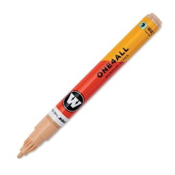 Molotow One4All Acrylic Marker - 2 mm Tip, Sand, Bullet Tip, cap off
