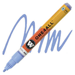 Molotow One4All Acrylic Marker - 2 mm Tip, Blue Violet Pastel marker and swatch