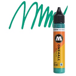 Molotow One4All Acrylic Marker Refill - 30 ml, Lagoon Blue and swatch