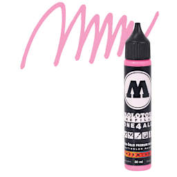 Molotow One4All Acrylic Marker Refill - 30 ml, Neon Pink Fluorescent and swatch
