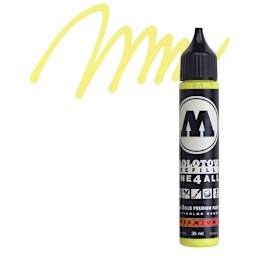 Molotow One4All Acrylic Marker Refill - 30 ml, Neon Yellow Fluorescent and swatch