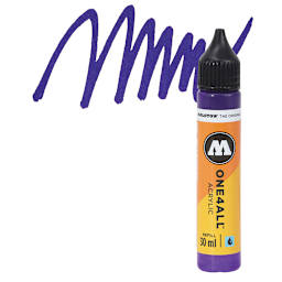 Molotow One4All Acrylic Refill - 30 ml, Violet Dark and swatch