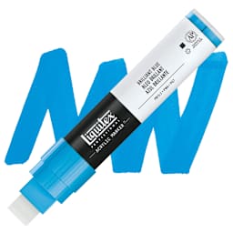 Liquitex Paint Marker - Brillant Blue, 15mm Tip marker and swatch