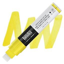 Liquitex Paint Marker - Cadmium Yellow Light Hue, 15mm Tip marker and swatch