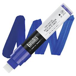 Liquitex Paint Marker - Cobalt Blue Hue, 15mm Tip marker and swatch