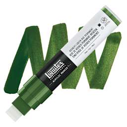 Liquitex Paint Marker - Hooker's Green Hue Permanent marker and swatch