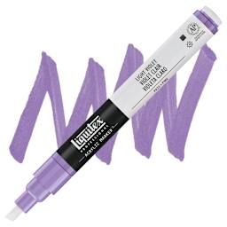 Liquitex Paint Marker - Light Violet, 2 mm Tip marker and swatch