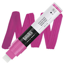 Liquitex Paint Marker - Medium Magenta, 15mm Tip marker and swatch