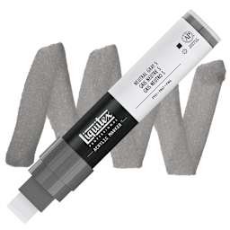 Liquitex Paint Marker - Neutral Gray 5, 15mm Tip marker and swatch