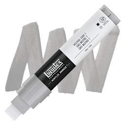 Liquitex Paint Marker - Neutral Gray 7, 15mm Tip marker and swatch
