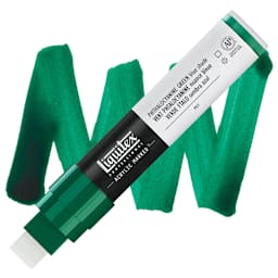 Liquitex Paint Marker - Phthalocyanine Green (Blue Shade), 15mm Tip marker and swatch