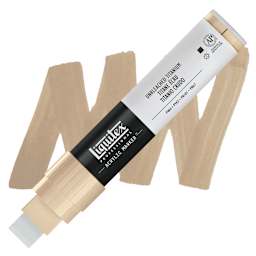 Liquitex Paint Marker - Unbleached Titanium, 15mm Tip marker and swatch