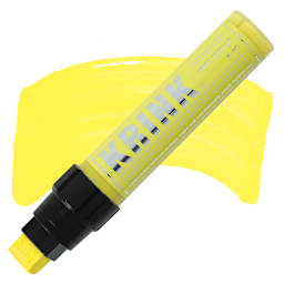 Krink K-55 Paint Marker - Fluorescent Yellow marker and swatch