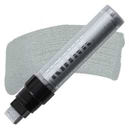 Krink K-55 Paint Marker - Silver marker and swatch