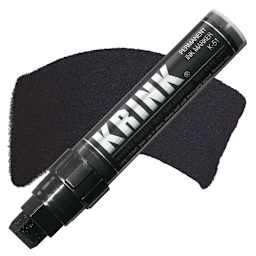 Krink K-51 Permanent Ink Marker - Jumbo Black marker and swatch