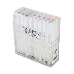 Shinhan Touch Twin Brush Markers - Assorted, Set of 24