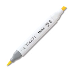ShinHan Touch Twin Brush Marker - Fluorescent Yellow (marker)
