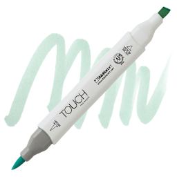 Shinhan Touch Twin Brush Marker - Aqua Mint BG179 marker and swatch