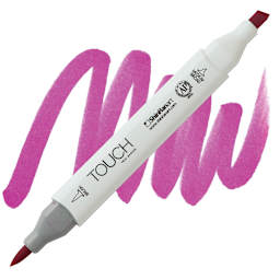 ShinHan Touch Twin Brush Marker - Azalea Purple marker and swatch