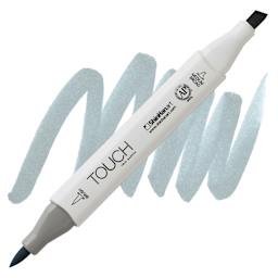 Shinhan Touch Twin Brush Marker - Blue Grey 3 marker and swatch