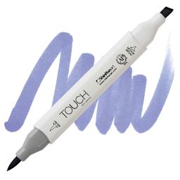 ShinHan Touch Twin Brush Marker - Blue Berry PB273 marker and swatch