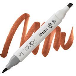 ShinHan Touch Twin Brush Marker - Brick Brown BR94 marker and swatch